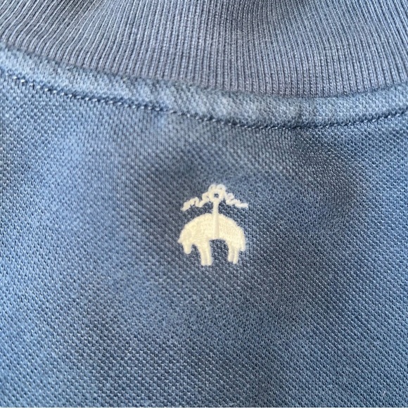 Brooks Brothers Half-Zip Sweatshirt Mariner Blue and White Stripe Men’s Large - Picture 8 of 8
